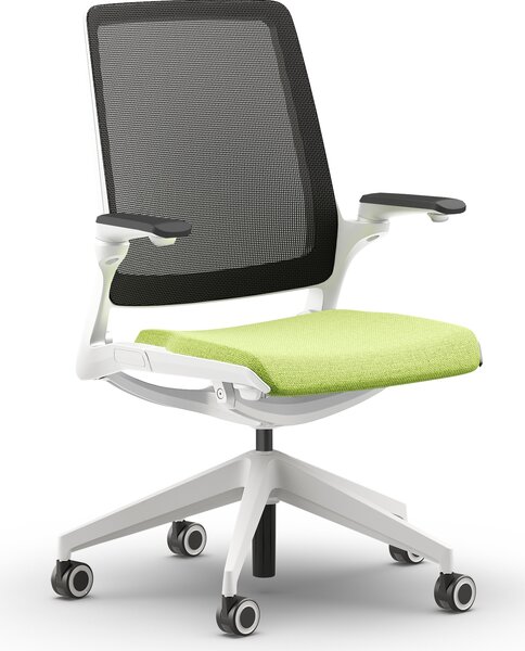 Krzesło biurowe z oparciem z siatki Smart Net White do pracy 24/7
