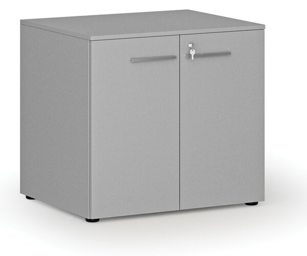 Szafa biurowa z drzwiami PRIMO GRAY, 800 x 640 x 735 mm, szary
