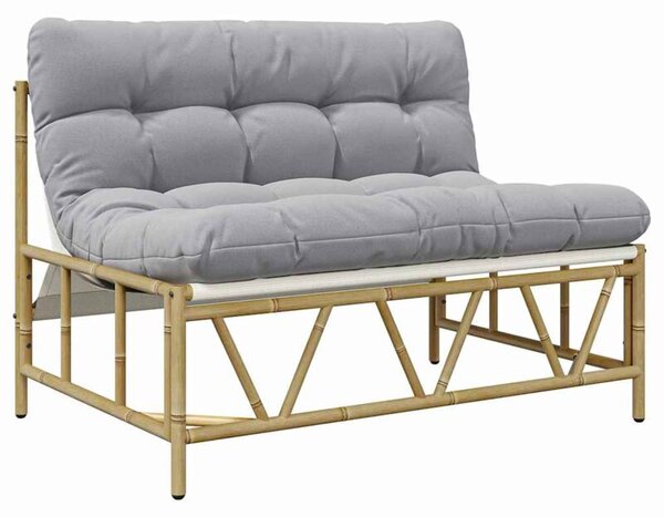 Ławka ogrodowa jasnoszary 110 x 75 x 71 cm stal