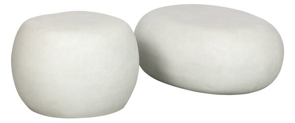 Biały stolik 49x65 cm Pebble – vtwonen