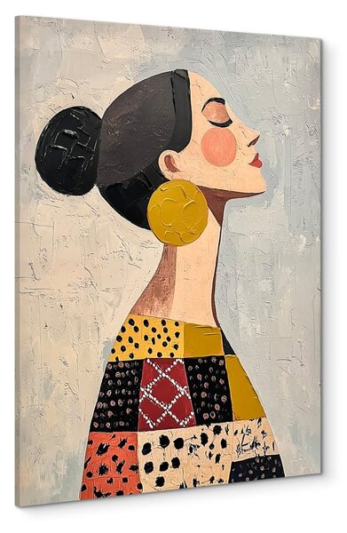 Obraz z ręcznie malowanymi elementami 70x100 cm Mae – Styler