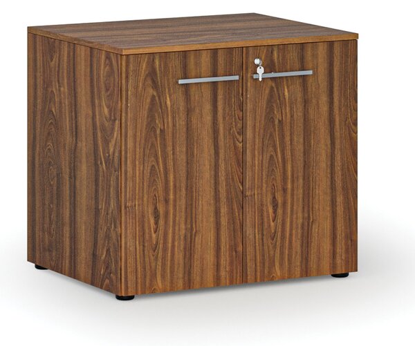 Szafa biurowa z drzwiami PRIMO WOOD, 800 x 640 x 735 mm, orzech