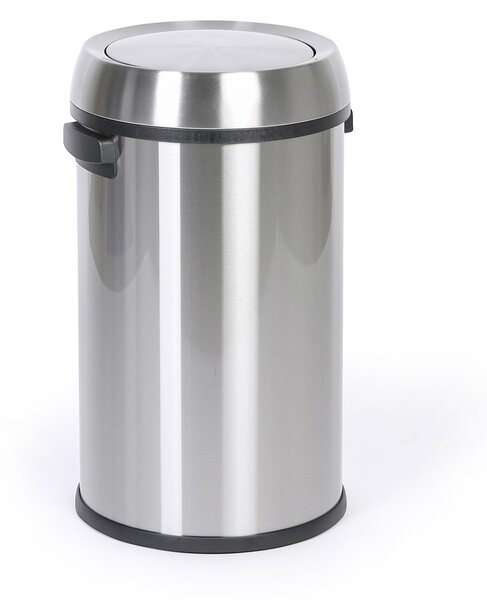 Kosz na śmieci, 65 l, nierdzewny, uchylane wieko