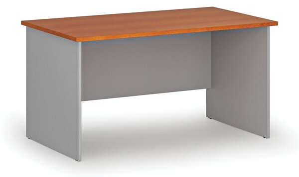Biurko PRIMO GRAY, 140x80 cm, szary/wiśnia