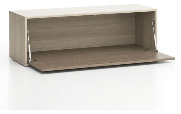 Szafka LAYERS niska, uchylna, 1200 x 400 x 394 mm, dąb naturalny /dąb bejcowany