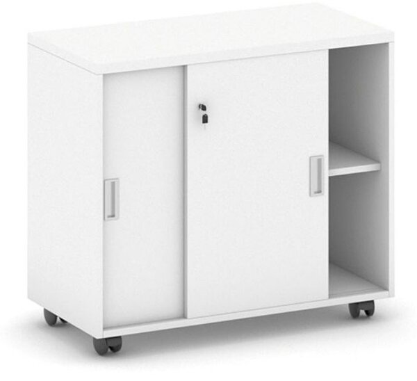 Szafka na kółkach MIRELLI 800 x 420 x 750, biały