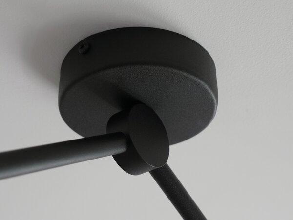 Czarna niska sufitowa lampa GC-S2K