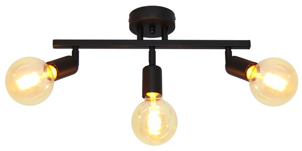 Lampa metalowa na listwie ERIS W-7026/3 BK