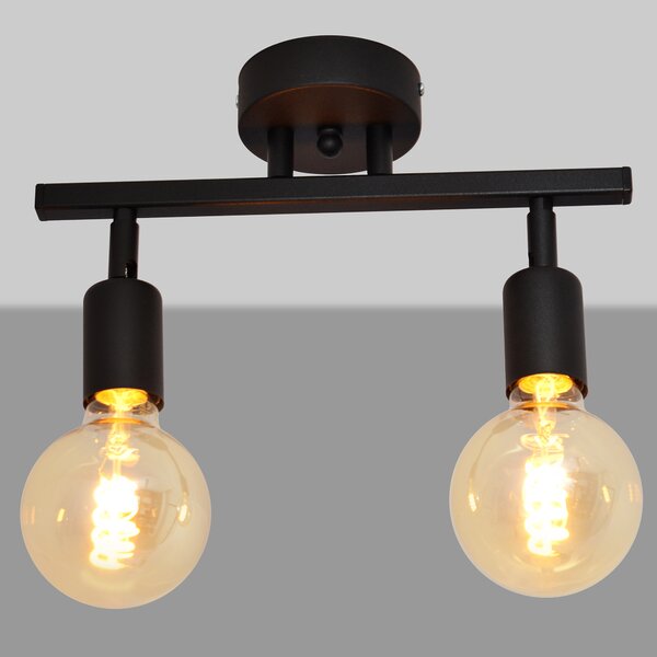 Lampa metalowa na listwie ERIS W-7026/2 BK