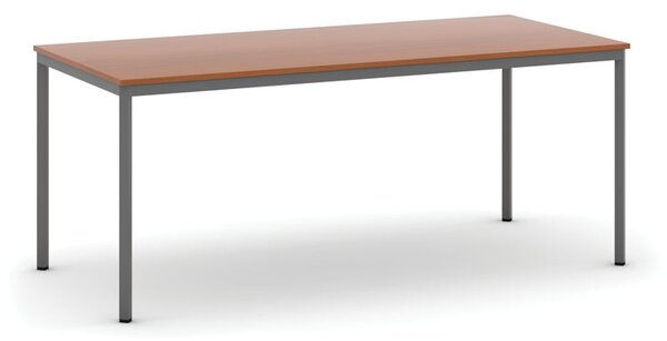 Stół jadalniany, 180x80 cm, ciemnoszara podstawa, czereśnia