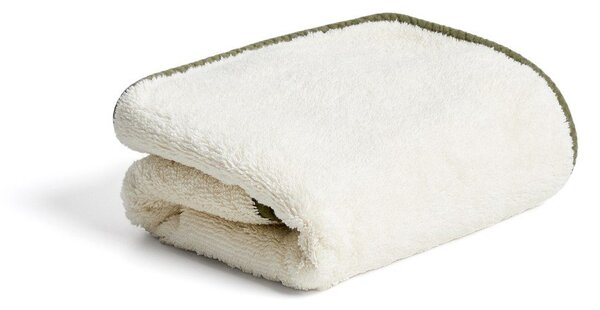 Biały/zielony bawełniany ręcznik frotte 50x90 cm Sedora – Kave Home