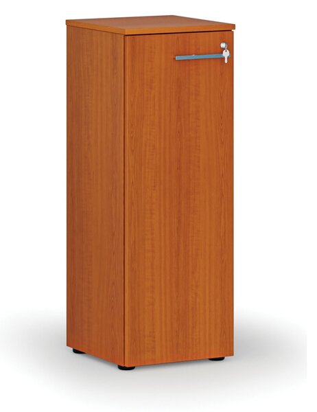 Szafa biurowa niska z drzwiami PRIMO WOOD, 400 x 420 x 1087 mm, wiśnia