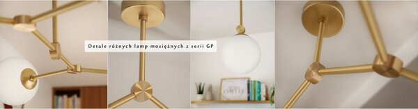 Złota mosiężna lampa do salonu GP-S4T