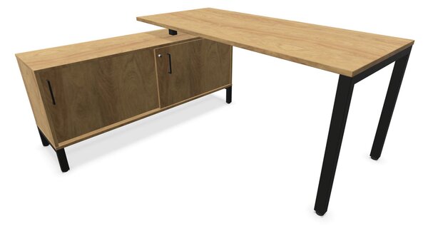 CS5040 nowoczesne biurko biurowe 4-L 160 cm z sideboardem