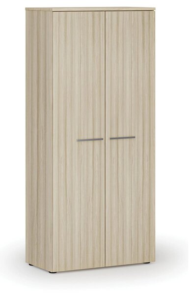 Szafa ubraniowa z wysuwem PRIMO WOOD, 800 x 420 x 1781 mm, dąb naturalny