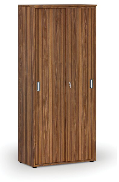 Szafa z drzwiami przesuwnymi PRIMO WOOD, 800 x 420 x 1781 mm, orzech