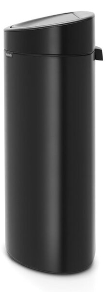 Stalowy kosz na śmieci otwierany na dotyk w kolorze matowej czerni 40 l Touch Bin – Brabantia