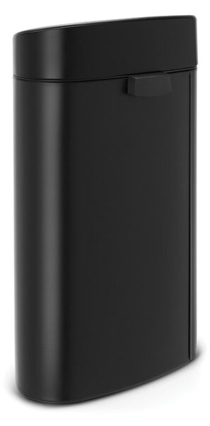 Stalowy kosz na śmieci otwierany na dotyk w kolorze matowej czerni 40 l Touch Bin – Brabantia
