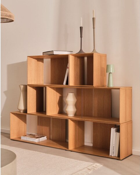 Modułowy system półek w dekorze dębu 101x76 cm Litto – Kave Home