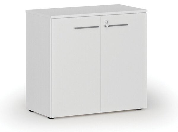 Szafa biurowa z drzwiami PRIMO WHITE, 800 x 420 x 740 mm, biały