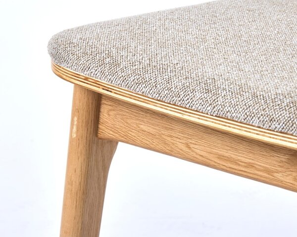 Beżowo-naturalne krzesło Livo – Unique Furniture