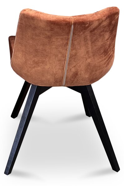 Zestaw do salonu stół z krzesłami styl loft stół rozkładany SJ80 160/90 + 2x40 cm wkładka + 6 krzeseł Piko