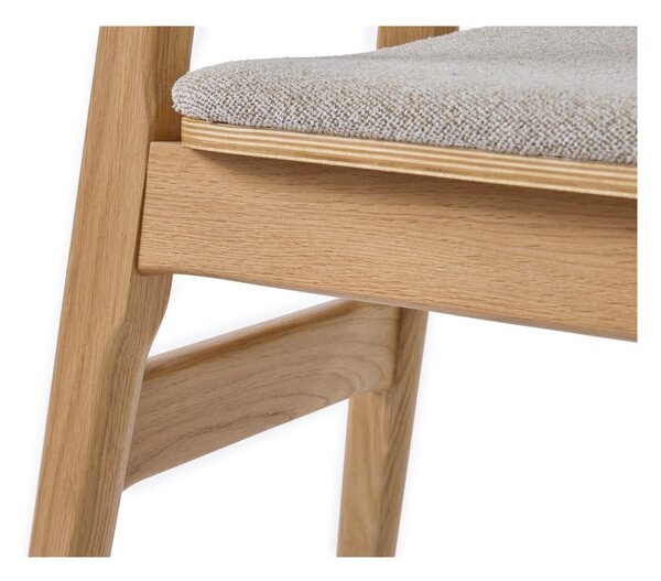 Beżowo-naturalne krzesło Livo – Unique Furniture