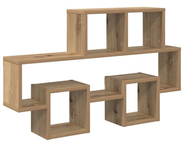 Półka ścienna w kształcie samochodu - nowoczesny design z 4 półkami, dąb artisan