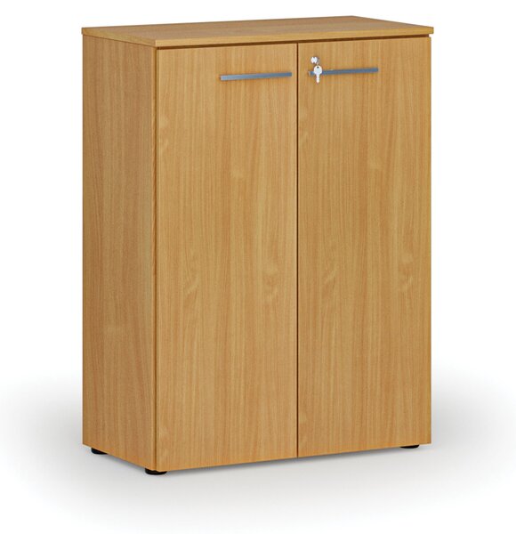 Szafa biurowa z drzwiami PRIMO WOOD, 800 x 420 x 1087 mm, buk