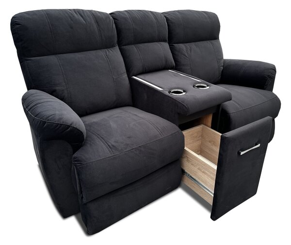 Dwuosobowa Sofa MONACO 2 x Funkcja Relax elektryczny + barek
