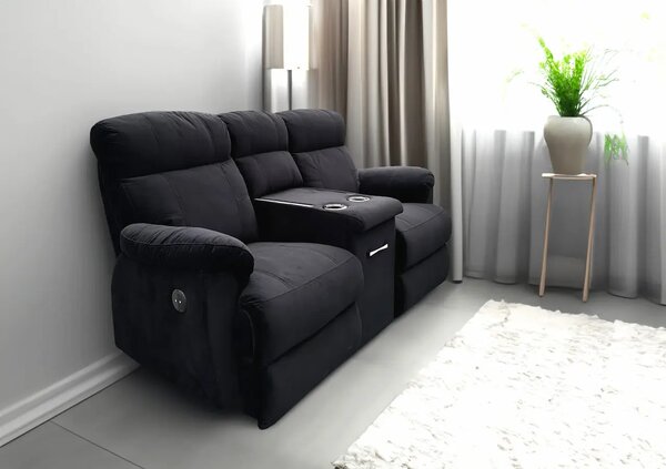 Dwuosobowa Sofa MONACO 2 x Funkcja Relax elektryczny + barek