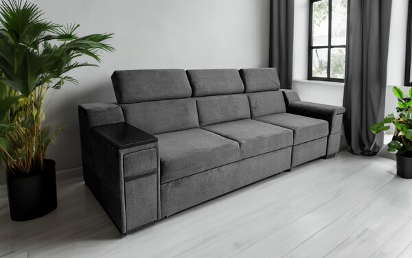 Sofa Magnum II 3-osobowa, funkcja spania + relax, barek, półka
