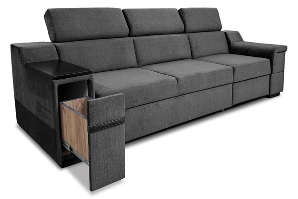 Sofa Magnum II 3-osobowa, funkcja spania + relax, barek, półka