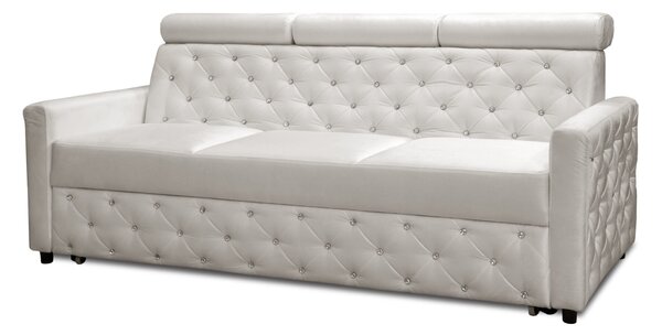 Wygodna Sofa 3 osobowa Neapol z Funkcją Spania w stylu glamour