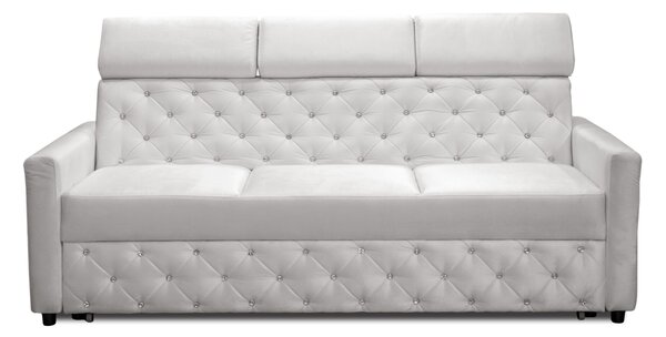 Wygodna Sofa 3 osobowa Neapol z Funkcją Spania w stylu glamour