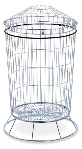 Druciany kosz metalowy na śmieci 175 L