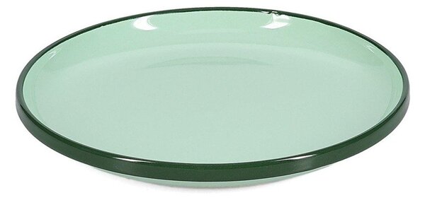 Zielony kamionkowy talerz deserowy ø 18 cm Duo – ONA