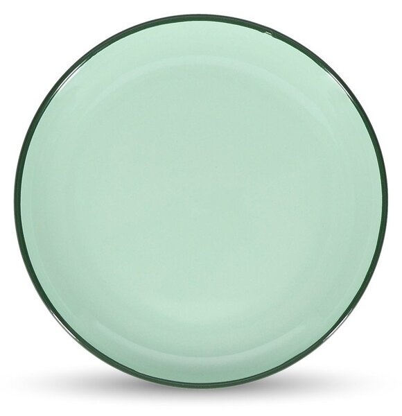 Zielony kamionkowy talerz deserowy ø 18 cm Duo – ONA
