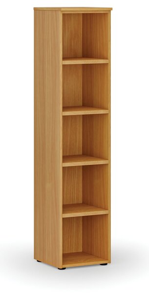 Regał biurowy PRIMO WOOD, 400 x 420 x 1781 mm, buk