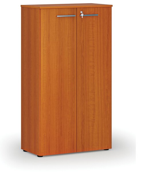 Szafa biurowa z drzwiami PRIMO WOOD, 800 x 420 x 1434 mm, wiśnia