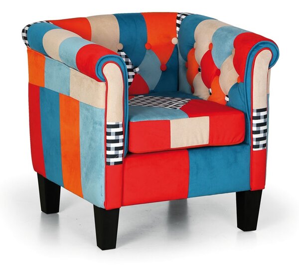 Fotel Patchwork BUTTON