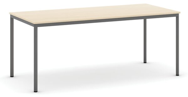 Stół jadalniany, 180x80 cm, ciemnoszara podstawa, brzoza