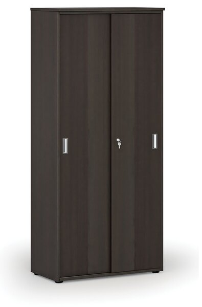 Szafa z drzwiami przesuwnymi PRIMO WOOD, 800 x 420 x 1781 mm, wenge