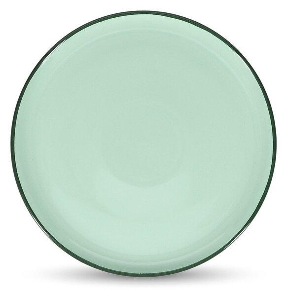 Zielony kamionkowy talerz ø 26 cm Duo – ONA