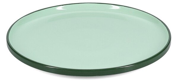Zielony kamionkowy talerz ø 26 cm Duo – ONA
