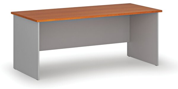 Biurko PRIMO GRAY, 180x80 cm, szary/czereśnia