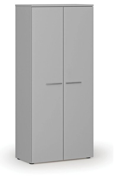 Szafa ubraniowa z wysuwem PRIMO GRAY, 800 x 420 x 1781 mm, szary