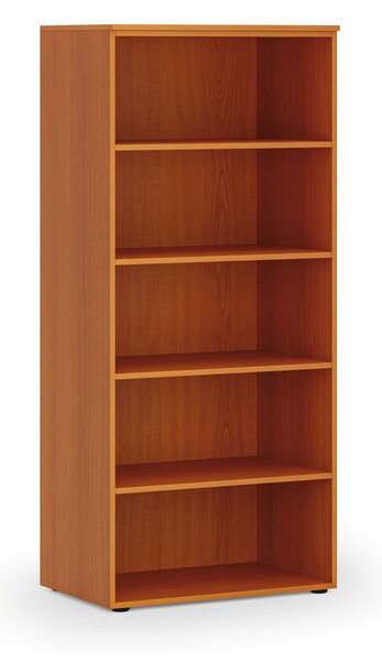 Regał biurowy PRIMO WOOD, 800 x 500 x 1781 mm, czereśnia