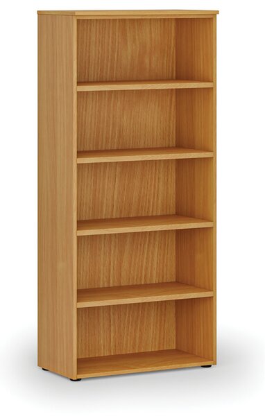 Regał biurowy PRIMO WOOD, 800 x 420 x 1781 mm, buk