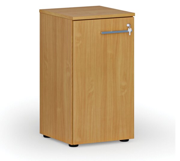 Szafa biurowa niska z drzwiami PRIMO WOOD, 400 x 420 x 740 mm, buk